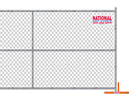 Temporary Chain Link Panel Fence with Stands
