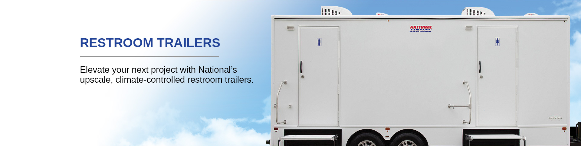 Elegant Multi-Stall Restroom Trailer for Special Events
