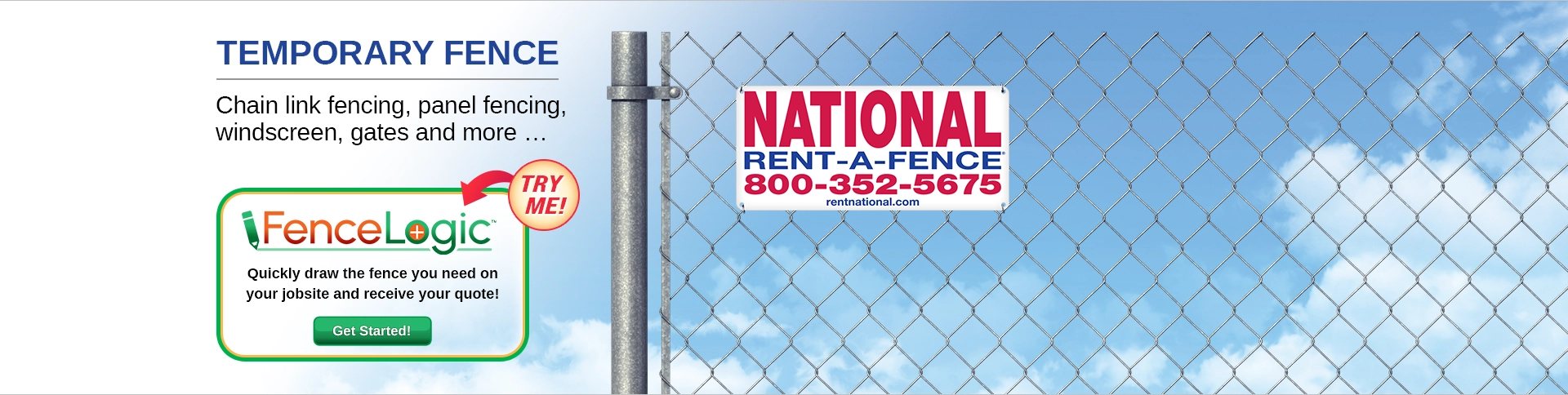 Temporary Fence for Construct