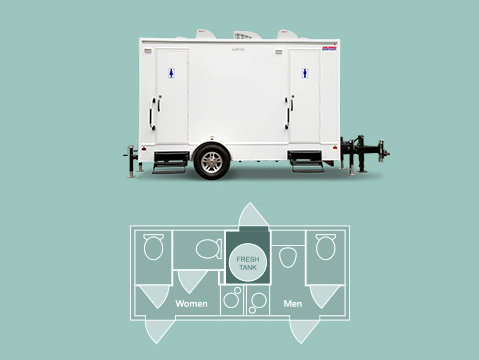 Luxury VIP Restroom Trailer Rental - VIP Restroom Trailers