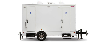Elegant 4-Station Restroom Trailer for Special Events