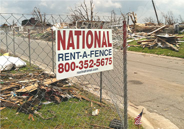 Emergency Temporary Fence & Portable Toilets