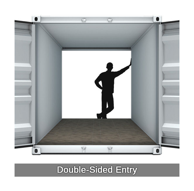 mobile storage container double door events