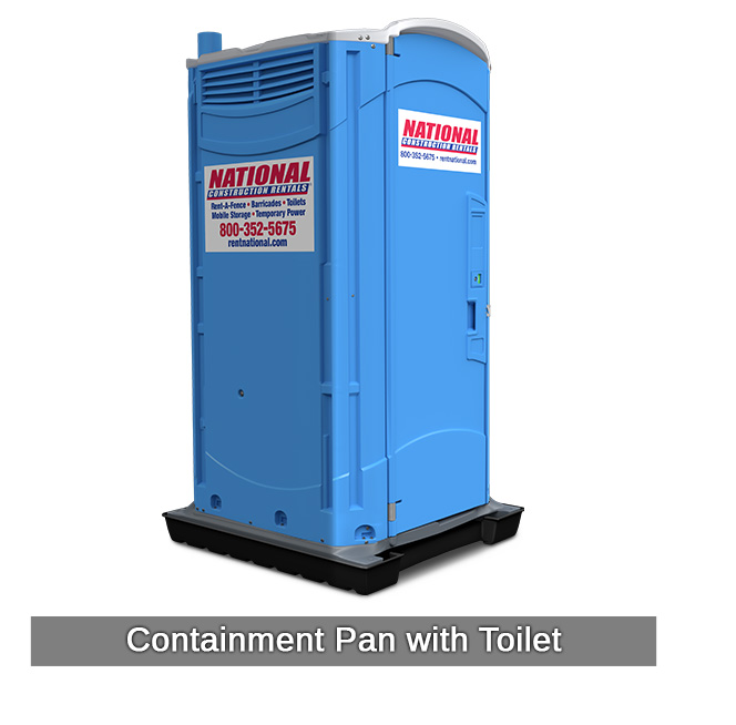 portable toilet containment pan events