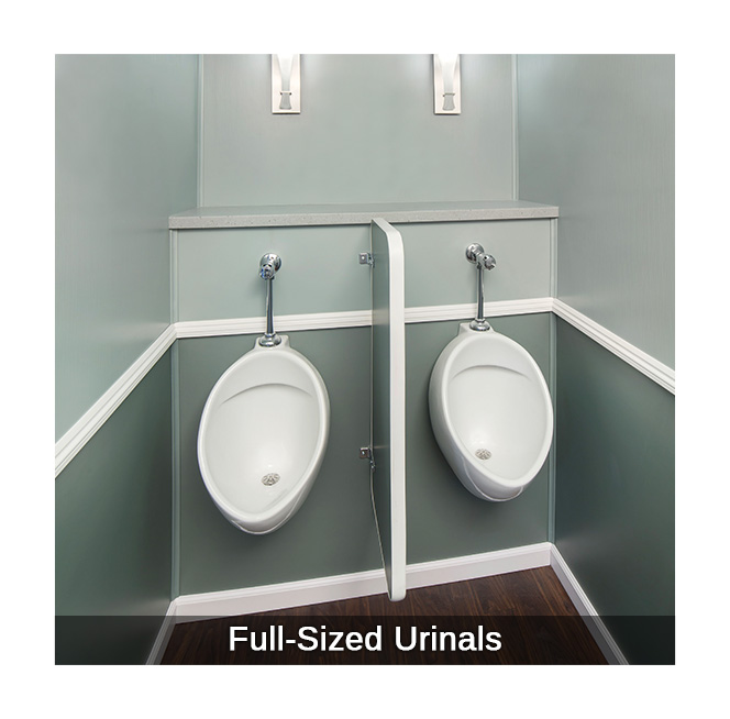 restroom trailer urinals events