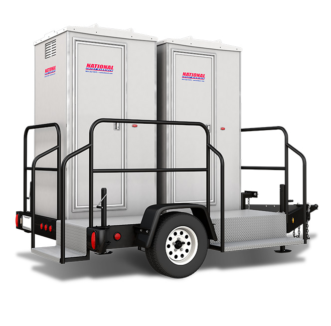 solar porta potty 2 units