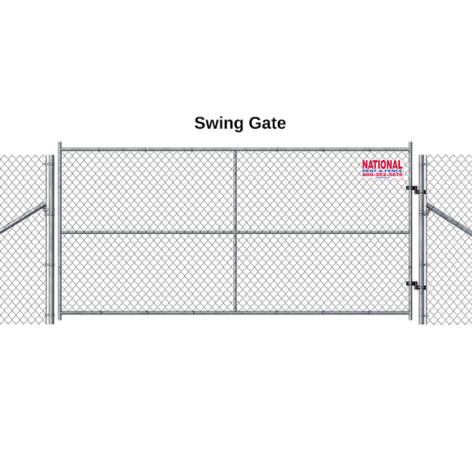 Swing Gate for Rent a Fence
