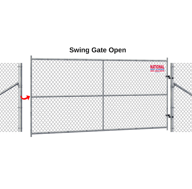 Swing Gate for Temporary Fencing