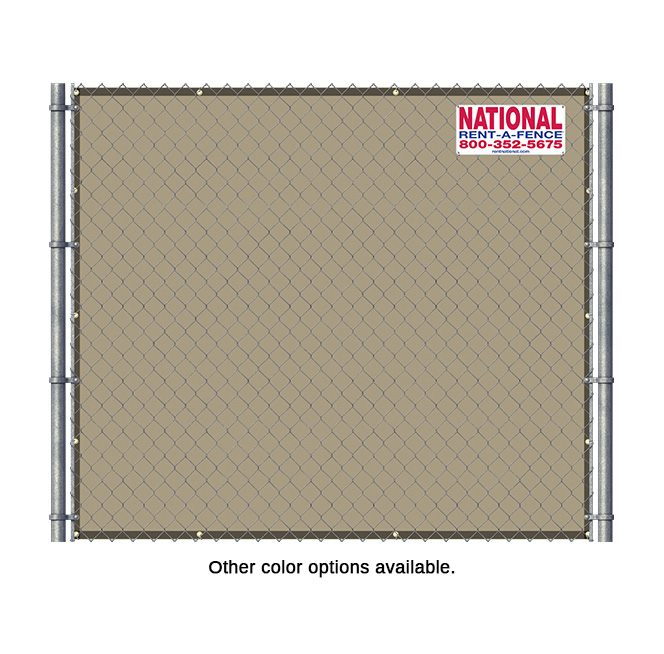 Beige Wind Screen Chain Link Fence