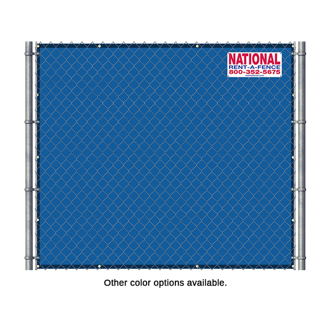 Blue Privacy Screen Temporary Fence