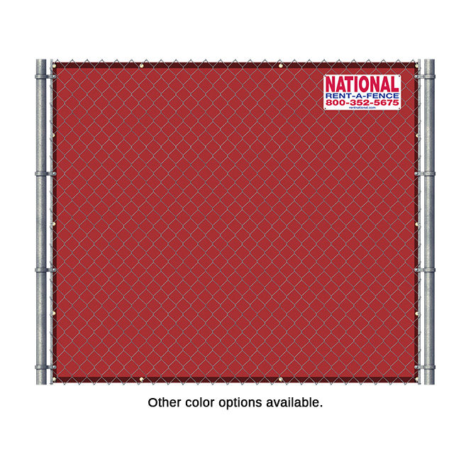 Red Wind Screen Temporary Fencing events